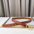 DIOR 25S BELT 30 MM IN BROWN CALFSKIN 564809